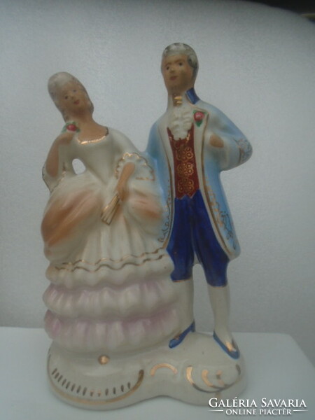 Brilliant Rococo pair in display case