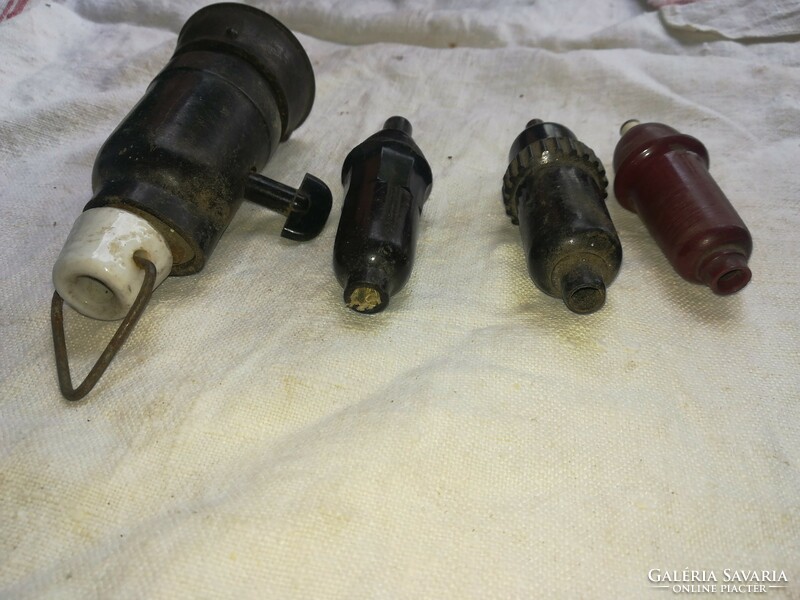 Antique vinyl lamp parts