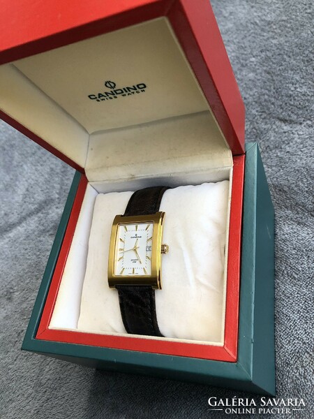Candino gold-plated Swiss watch, in original box!