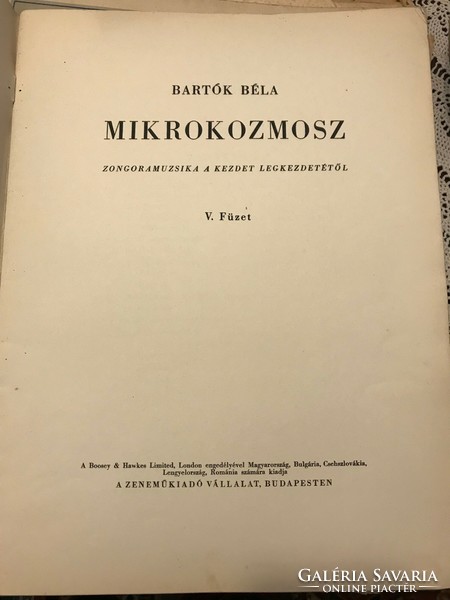 Béla Bartók: microcosm for piano, music, pieces of music for piano. Sheet music for piano.