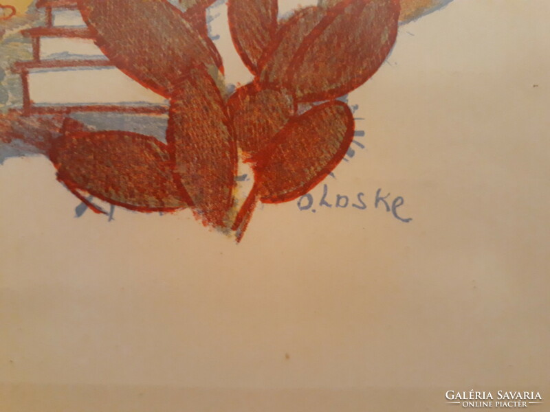 OSKAR LASKE(1874-1951):eredeti litográfia