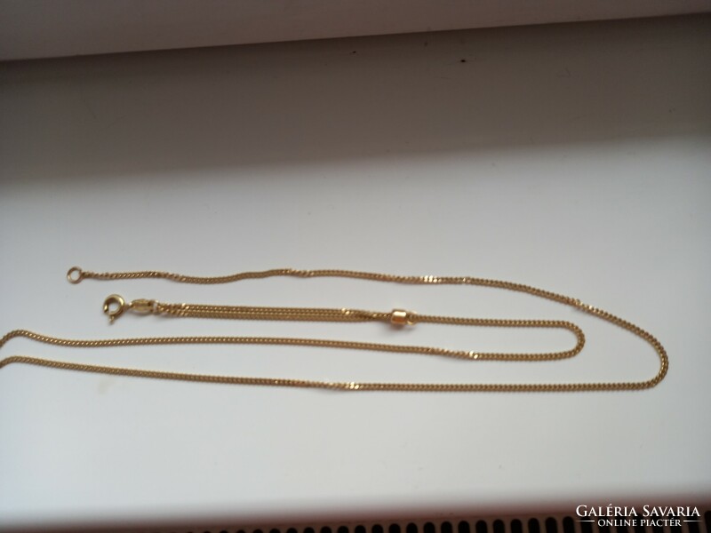14K yellow gold vintage necklace 62cm