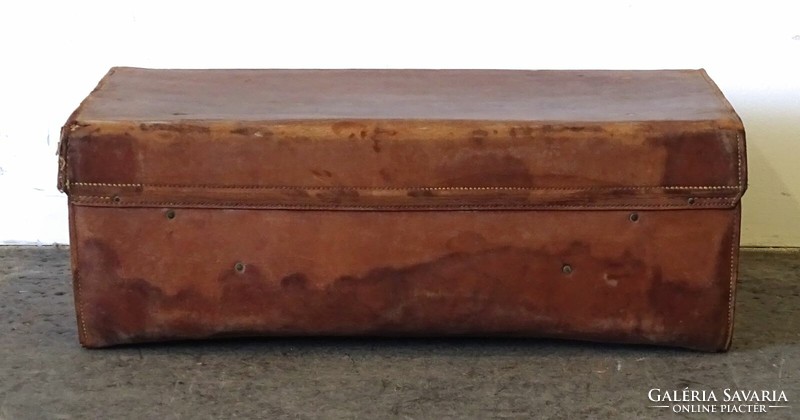 1K744 antique cowhide suitcase
