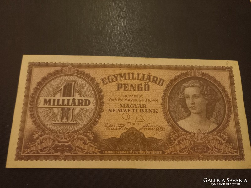 1946-Os 1 billion pengő ef
