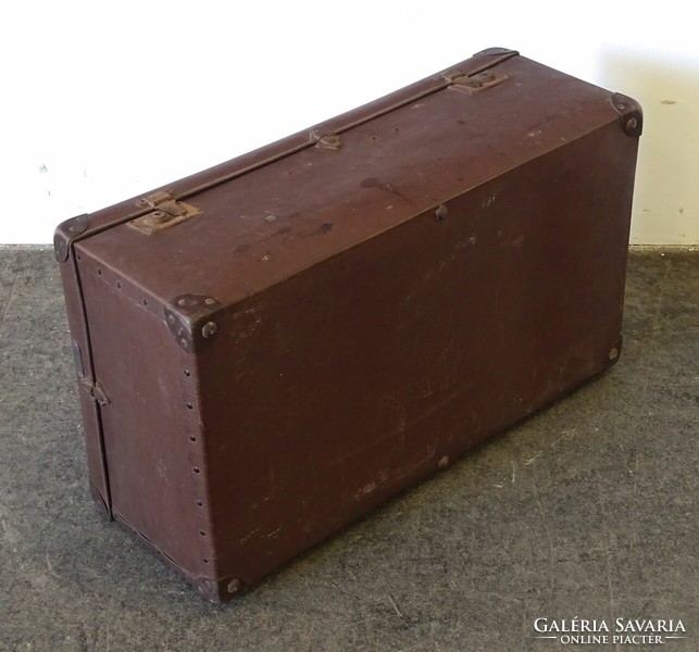 1K745 old large vulcan fiber suitcase 27 x 42 x 75 cm