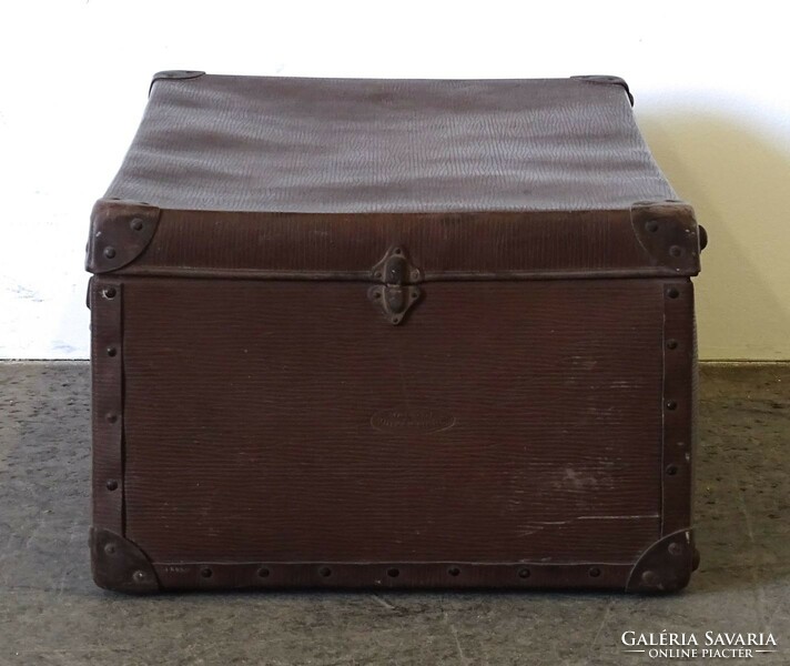 1K745 old large vulcan fiber suitcase 27 x 42 x 75 cm