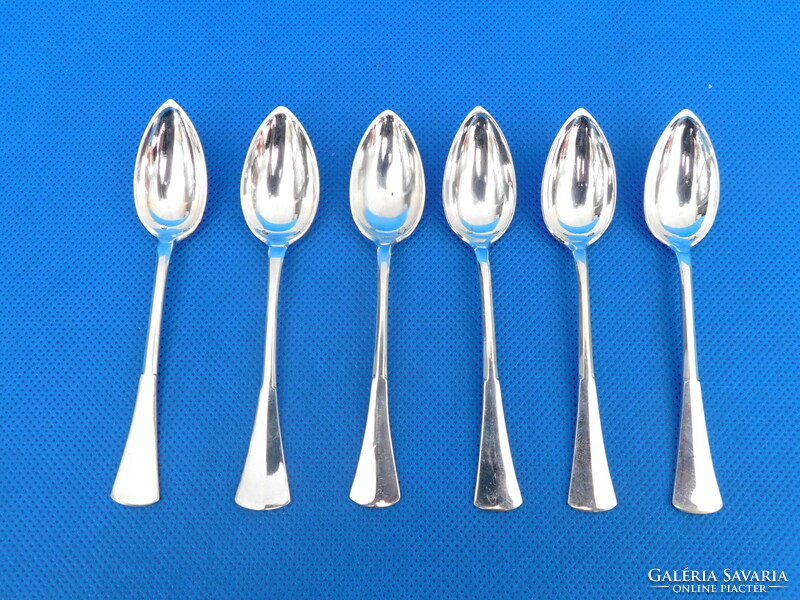 Silver set of 6 coffee spoons 92 gr 11.5 Cm