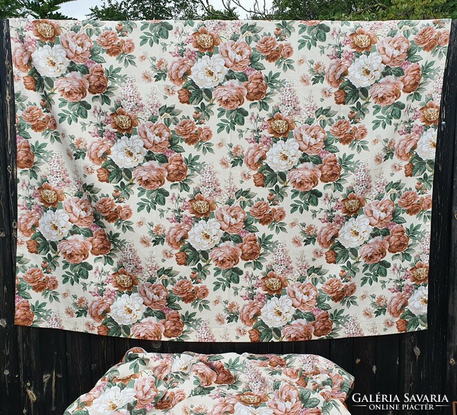 Nostalgic rose pattern flower bouquet English blackout curtains 2 curtains 135x165cm/pc