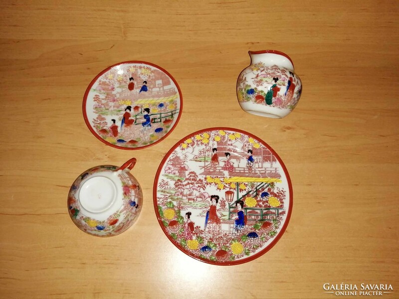 Oriental eggshell porcelain Geisha breakfast set (z-4)