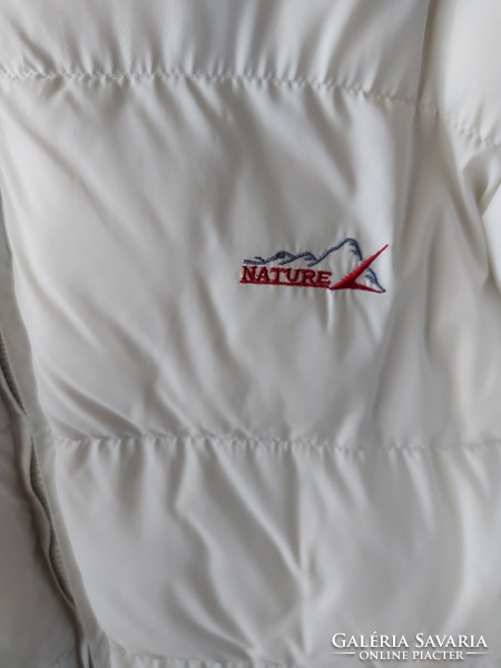 Nature márkajelzésű fehér női dzseki kabát újszerű állapotú M méret