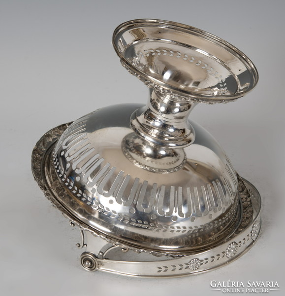 Silver openwork basket tray (gy)