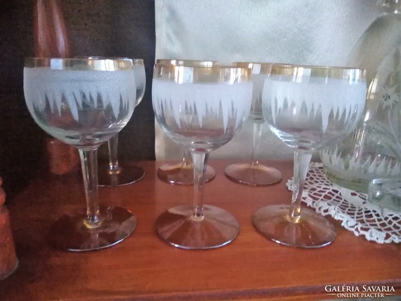 Glass wine, champagne glass set