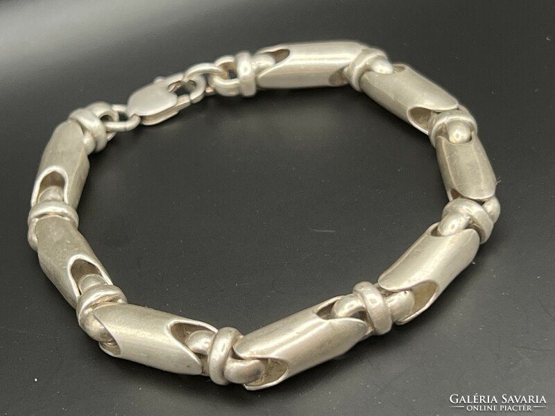 Sauro style silver bracelet