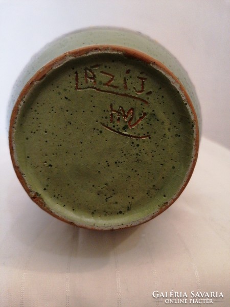 János Lázi ceramic jug from Hódmezővásárhely 31cm!
