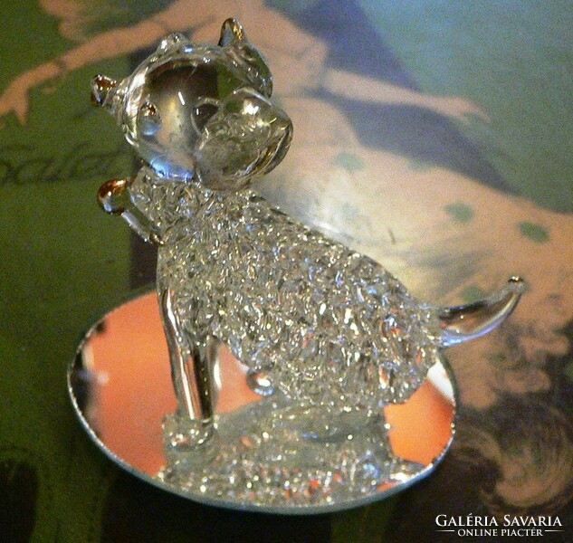 Glass dog figure