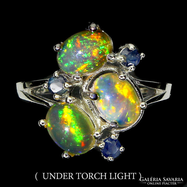 56 Os Svalod fire opal 925 silver ring