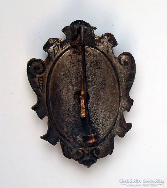 Antique enamel badge award