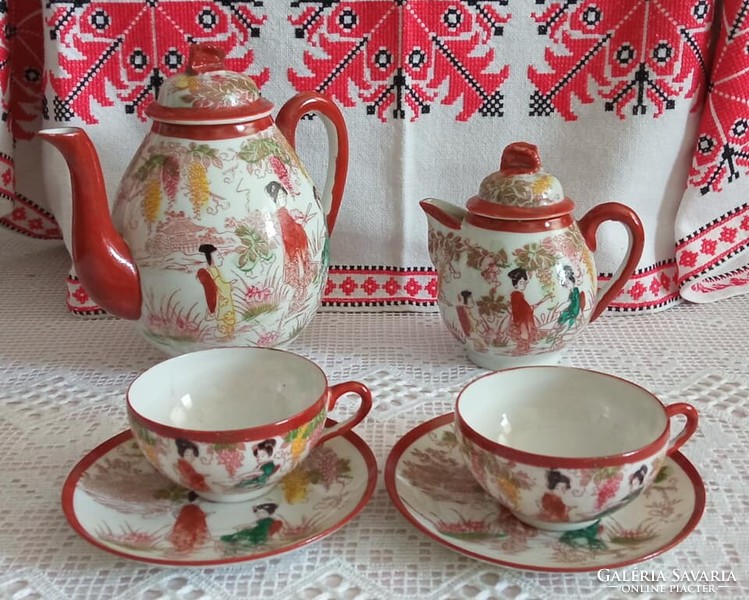 Japanese eggshell porcelain tea set