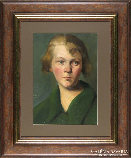 Kézdi kovács element: female portrait 1922