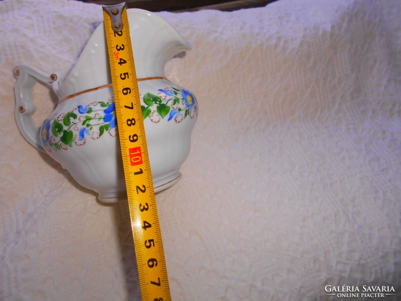 Biedermeier kiöntő   kézzel festett porcelán kancsó