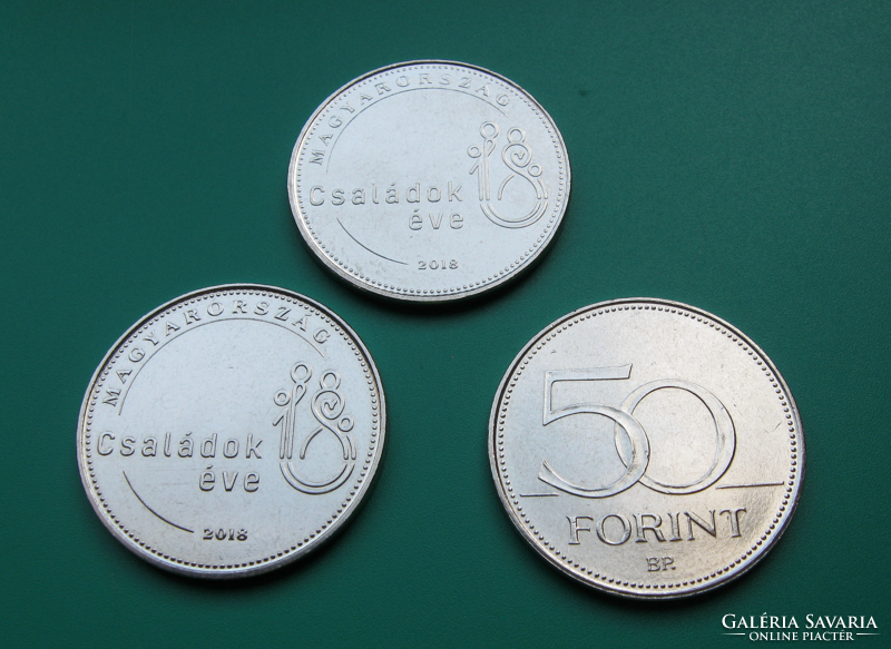 2018 - Year of Families - commemorative version of the 50 forint circulation coin