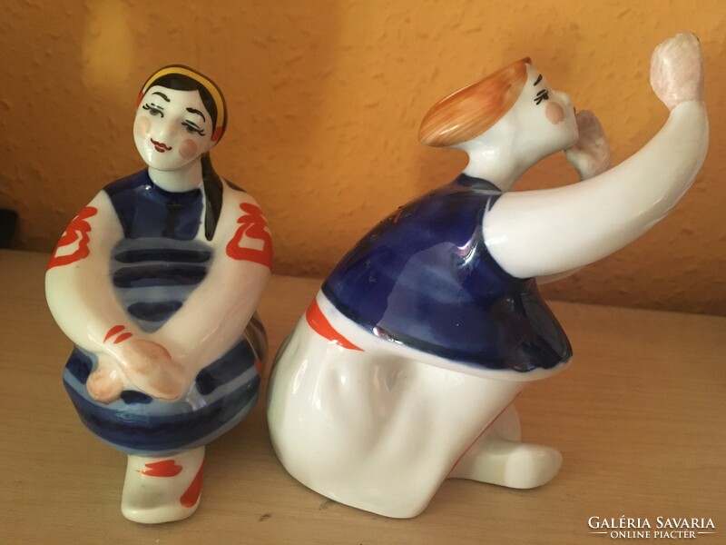 "KOROSTEN"porcelán figurák párban-KIEV-1960-as évek JELZETT