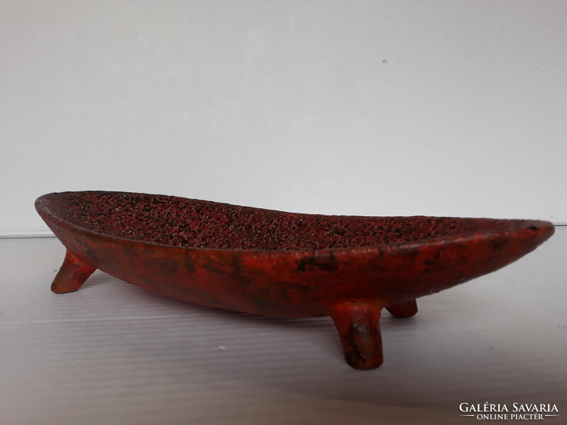 Retro marked Kornfeld János ceramic bowl, 31x12 cm