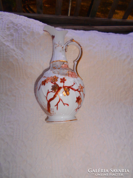 Antik tradicionális keleti mintával kézzel festett porcelán karaffa