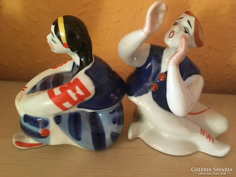 "KOROSTEN"porcelán figurák párban-KIEV-1960-as évek JELZETT
