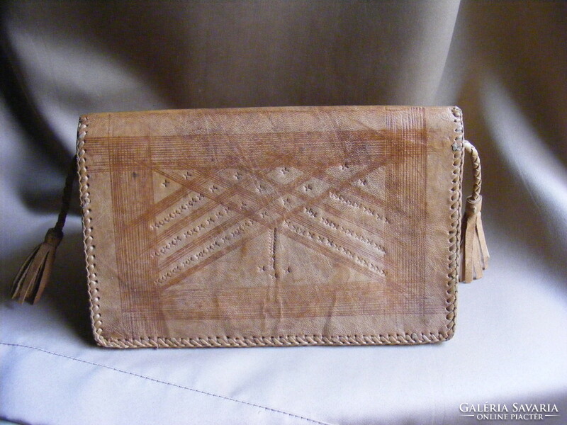 Women's leather briefcase handbag