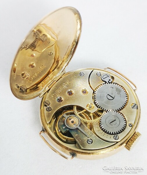 Women's omega wristwatch with 14k gold case - contemporary pocket watch installation from the 1910s!