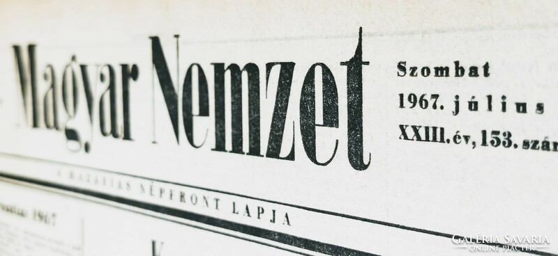 1972 November 25 / Hungarian nation / original newspaper for birthday. No.: 21714