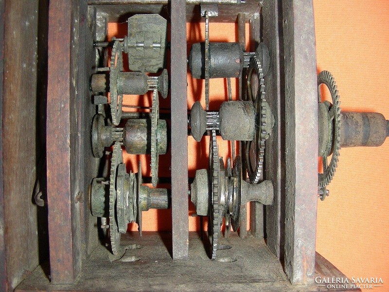 Antique wooden shaft Black Forest stove