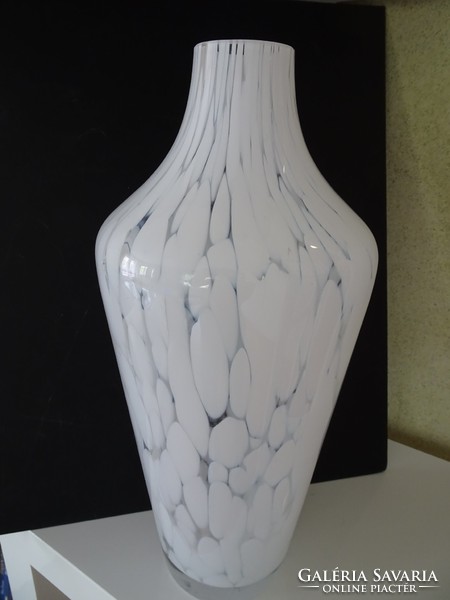 Very nice flawless large thick glass vase.