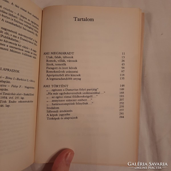 Tóth István: A rómaiak Magyarországon  Magyar História sorozat   Gondolat Könyvkiadó 1979