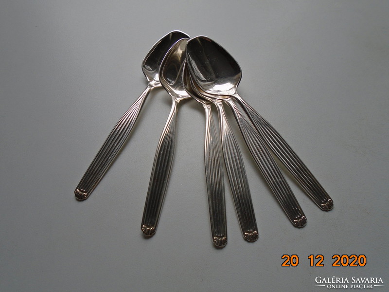 Norwegian silver plate thomsen & knusdsen ice cream solvplett isskjeer t.K.60 Gr in set box