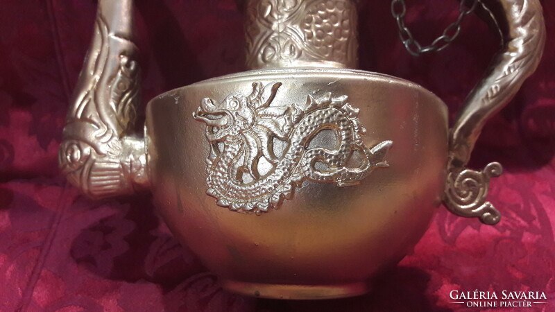 Gilded Tibetan jug 1. (M2647)