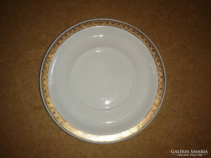 Alföldi porcelain gold pattern small plate dia. 16.8 cm (2p)