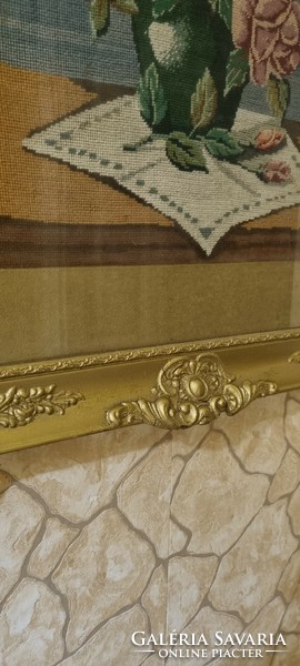 Beautiful tapestry with gilded frame !!