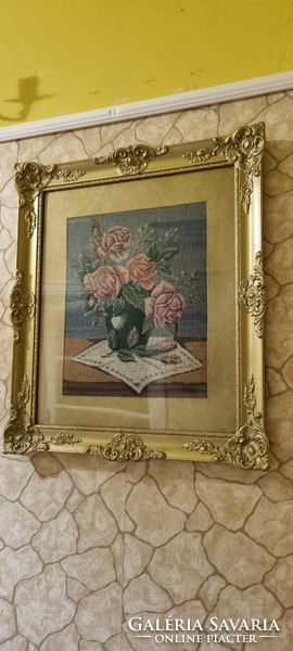 Beautiful tapestry with gilded frame !!