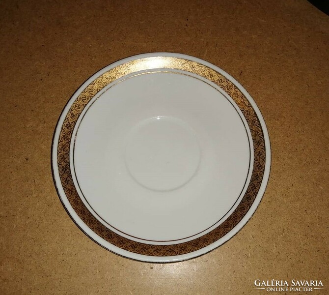 Alföldi porcelain gold pattern small plate dia. 16.5 cm (2p)