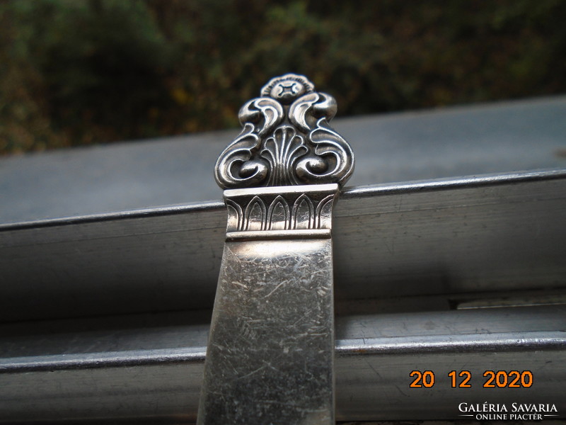 Norwegian silver plate spoon with otter pattern