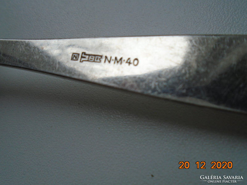 Norvég ezüstlemezes  kanál VIDAR  mintával