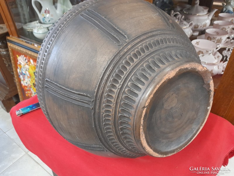 Large ceramic jug with handle, jug vase. 56 Cm.