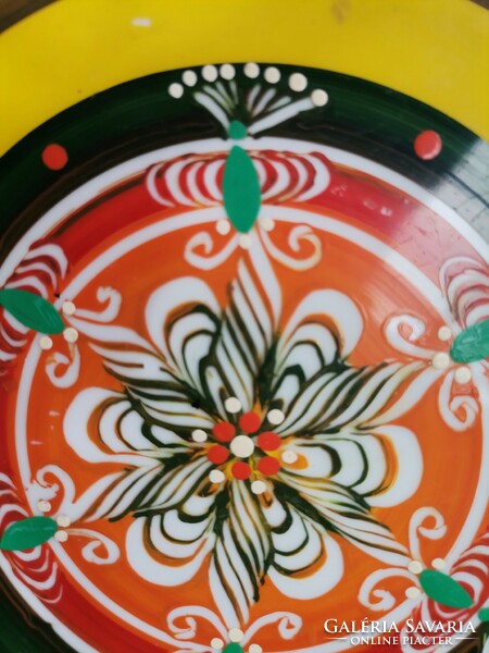 Antik dekor kerámia fali tányér, festett fali dísz, Vintage kerámia fali tányér,különleges ajándékok