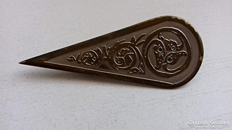 Old beautiful brooch badge
