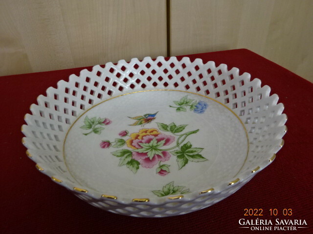 Ravenclaw porcelain, bowl with openwork edge, hydrangea pattern. He has! Jokai.