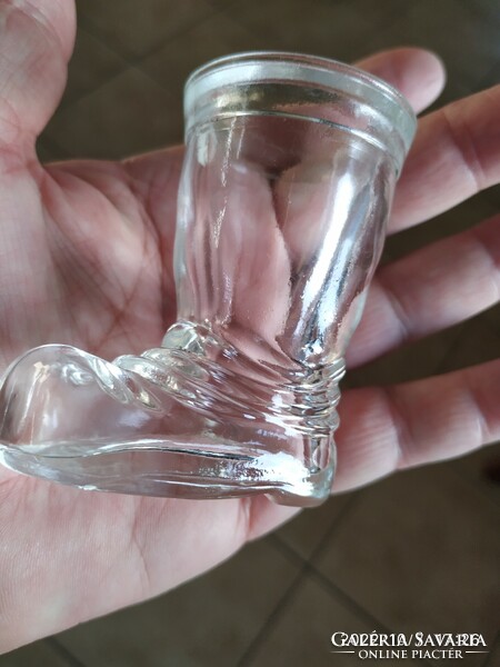 Glass boots, drinking glass for sale!