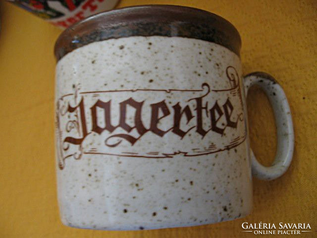 Retro jagertee hunter, antique, polka dot mug