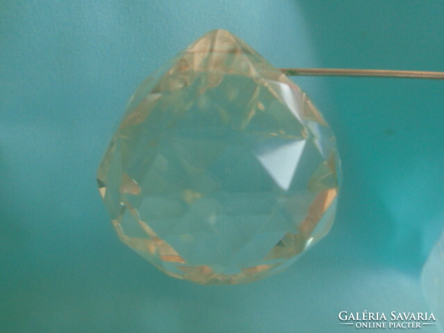 Csodálatos 100% kézzel csiszolt kristály gömb? ragyog mint a gyémánt 1800 évek végéről